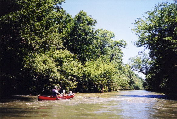 John and Abby Conover on Terrapin Creek at about 650 cfs