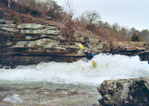 Chris V. on the put-in slide on Shoal into Scarham. (J.C. Goodwin)